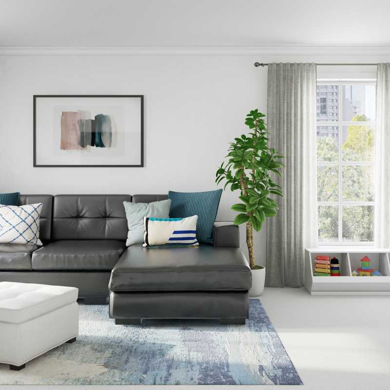 Modern Living Room Design by Havenly Interior Designer Kristine
