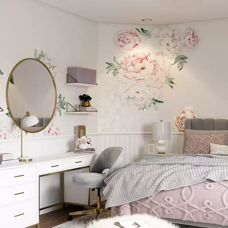 Classic, Glam Bedroom Design by Havenly Interior Designer Kelsey