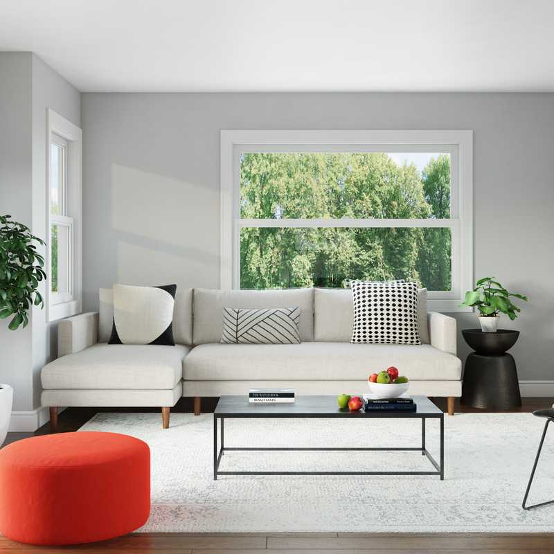 Modern Living Room Design by Havenly Interior Designer Aurelie