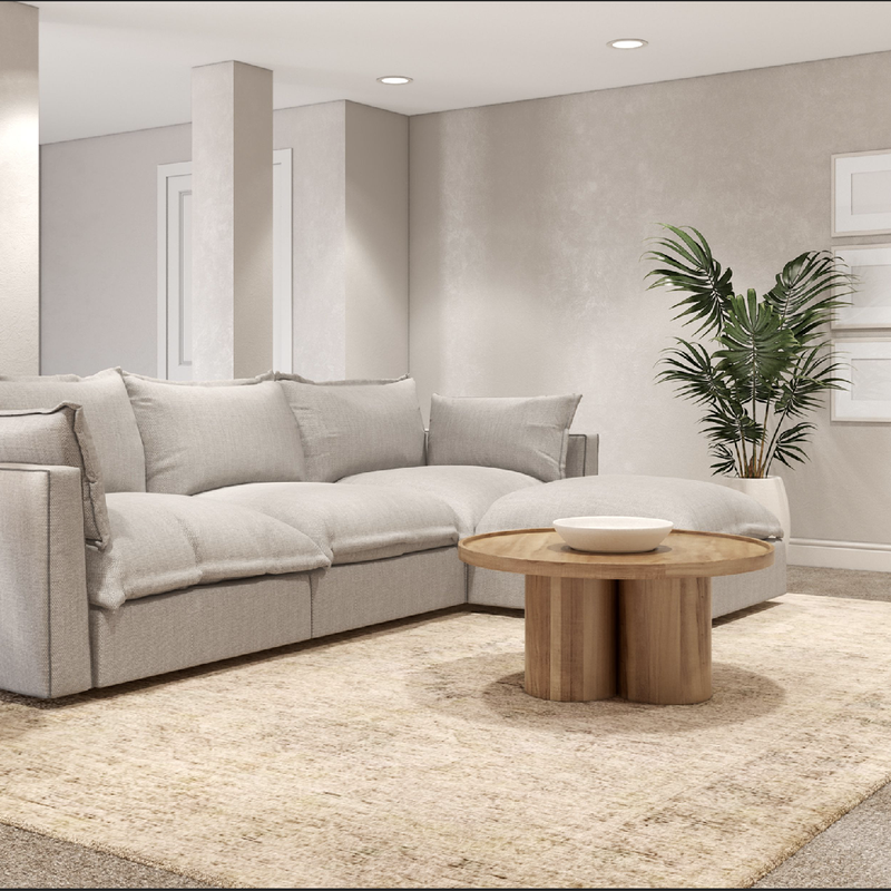 Eclectic, Minimal, Scandinavian Living Room Design by Havenly Interior Designer Aubrey