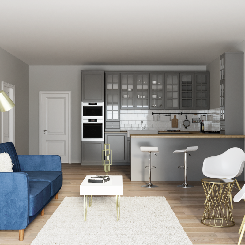 Contemporary, Modern, Glam Living Room Design by Havenly Interior Designer Sydney