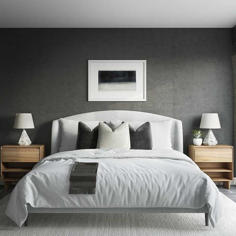 Modern, Industrial, Minimal, Scandinavian Bedroom Design by Havenly Interior Designer Madison