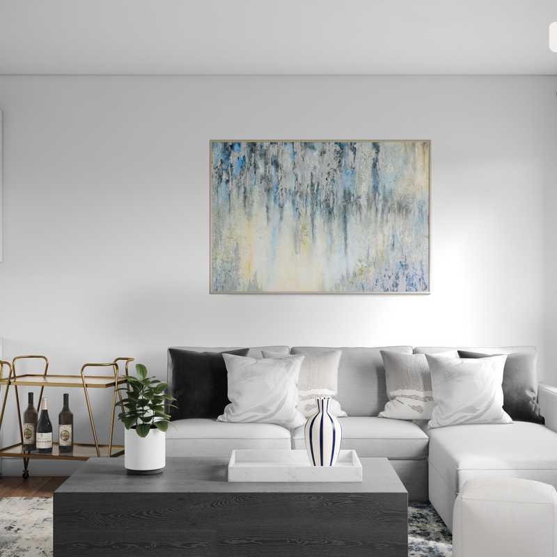 Transitional Living Room Design by Havenly Interior Designer Brittney