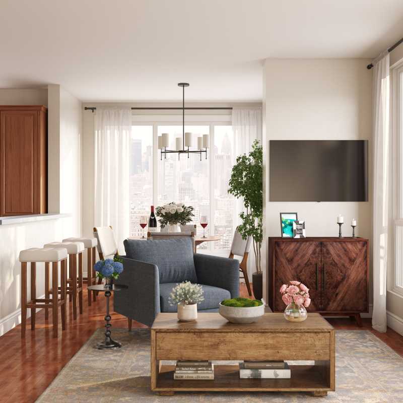Classic Contemporary Living Room Design by Havenly Interior Designer Brady