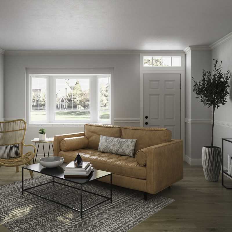 Eclectic, Midcentury Modern, Scandinavian Living Room Design by Havenly Interior Designer Robyn