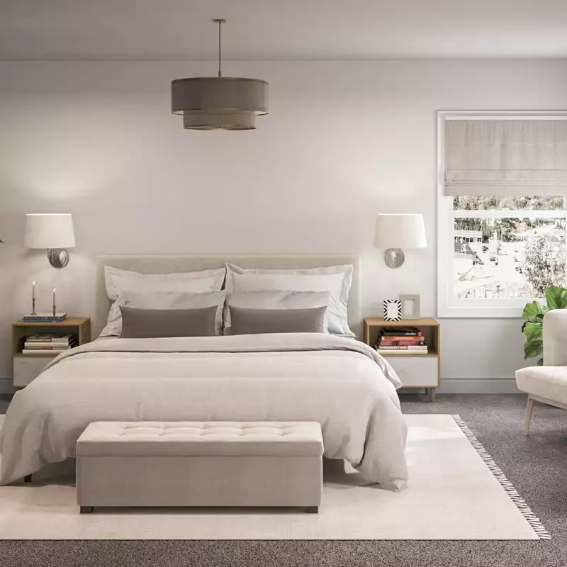 Contemporary, Bohemian, Scandinavian Bedroom Design by Havenly Interior Designer Anny
