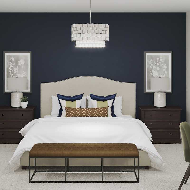 Classic, Eclectic Bedroom Design by Havenly Interior Designer Sara