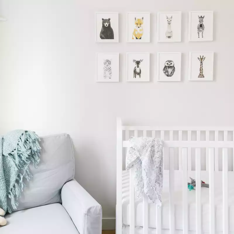 Classic, Transitional Nursery Design by Havenly Interior Designer Michelle