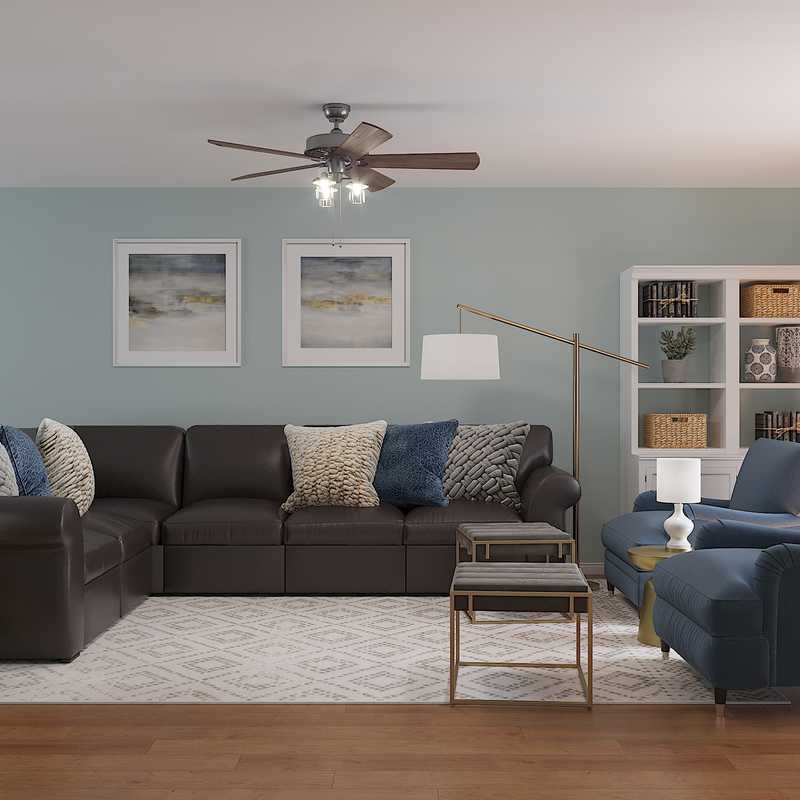Classic Living Room Design by Havenly Interior Designer Camille