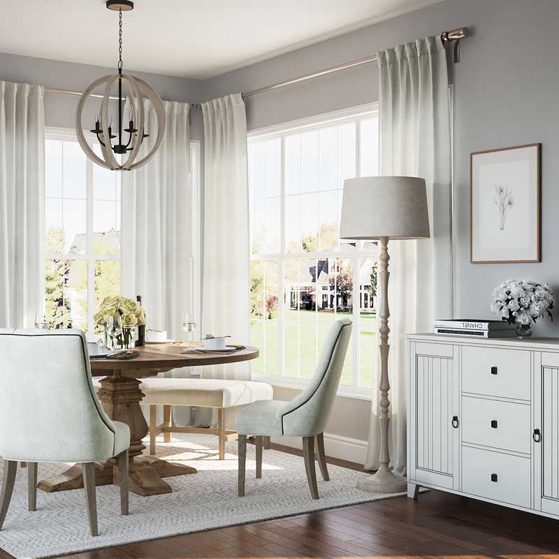 Traditional, Farmhouse Dining Room Design by Havenly Interior Designer Mandy