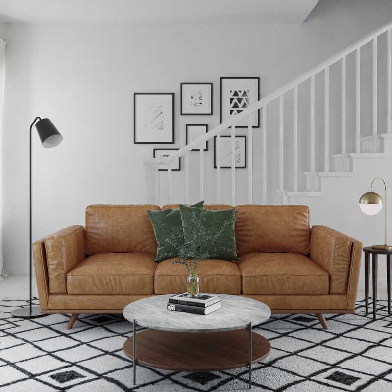 Midcentury Modern Living Room Design by Havenly Interior Designer Genna