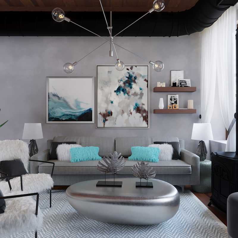 Eclectic Living Room Design by Havenly Interior Designer Julio