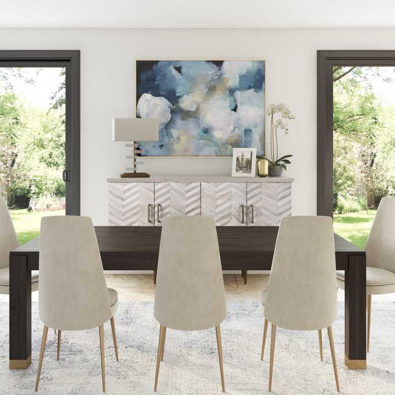 Contemporary, Classic Dining Room Design by Havenly Interior Designer Sophia