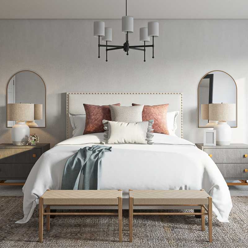 Coastal, Farmhouse Bedroom Design by Havenly Interior Designer Yoseika