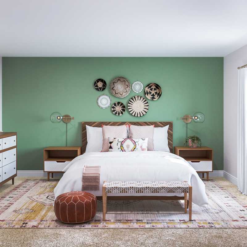 Eclectic, Bohemian Bedroom Design by Havenly Interior Designer Alexandra