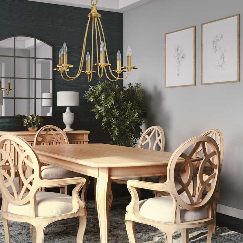 Transitional Dining Room Design by Havenly Interior Designer Isabella