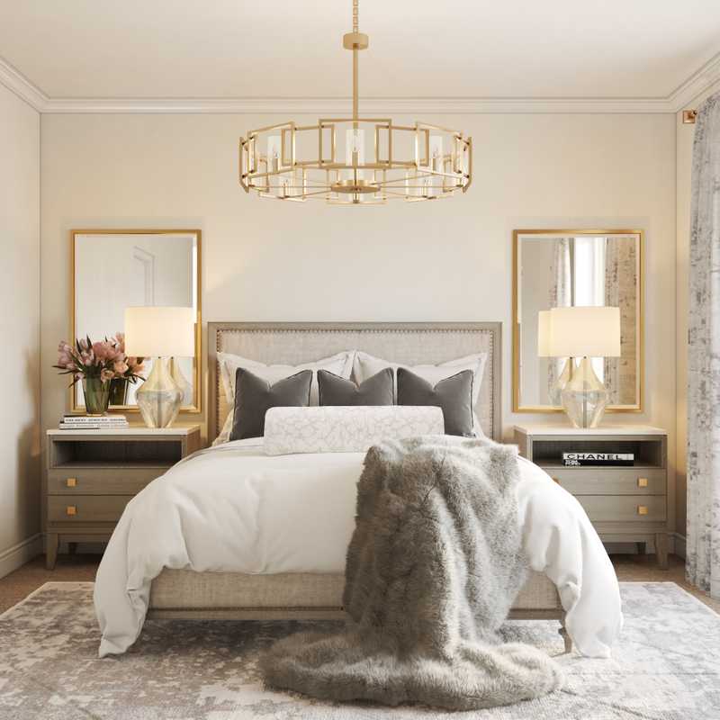 Contemporary, Classic, Glam Bedroom Design by Havenly Interior Designer Emily