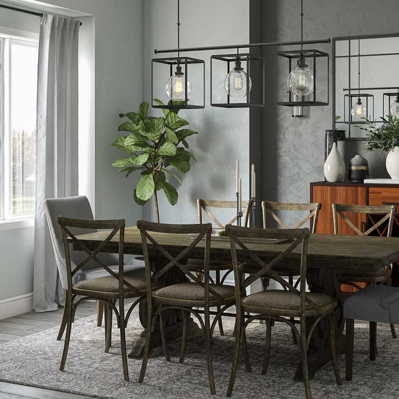 Traditional, Farmhouse Dining Room Design by Havenly Interior Designer Madeline
