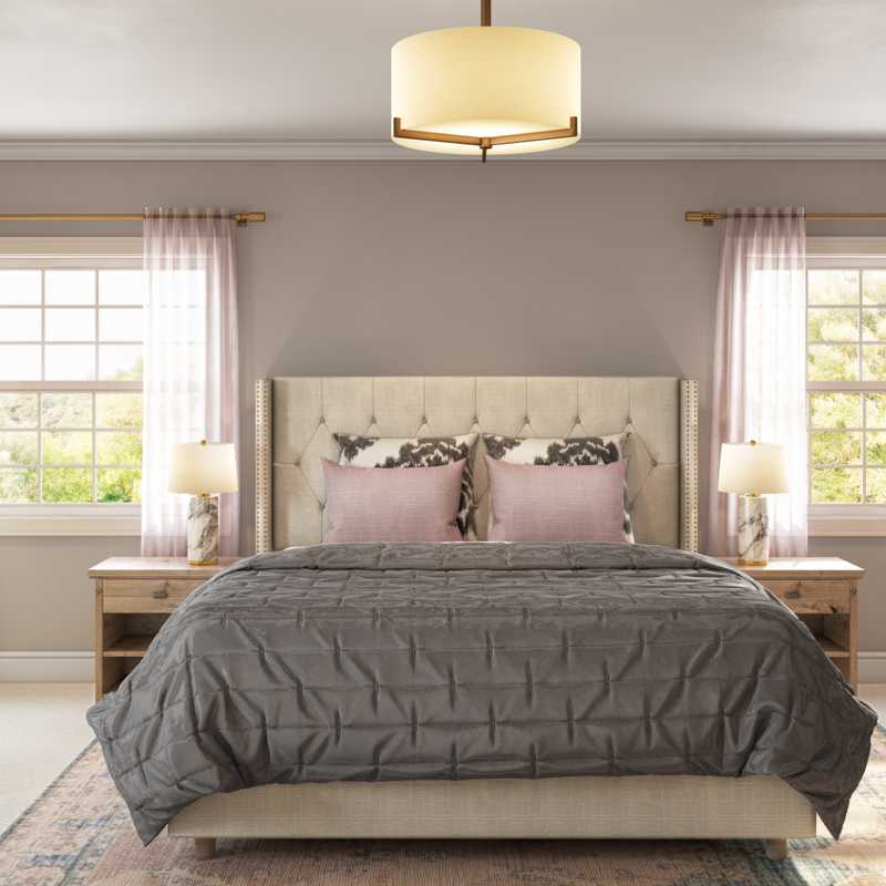 Modern, Classic, Glam Bedroom Design by Havenly Interior Designer Britney