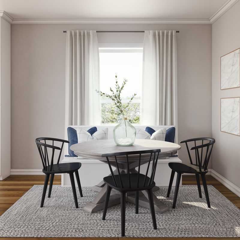 Farmhouse, Transitional Dining Room Design by Havenly Interior Designer Paige