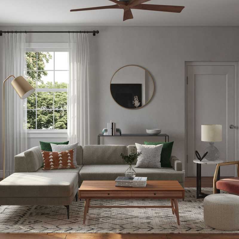 Modern, Bohemian, Midcentury Modern, Scandinavian Living Room Design by Havenly Interior Designer Jamie