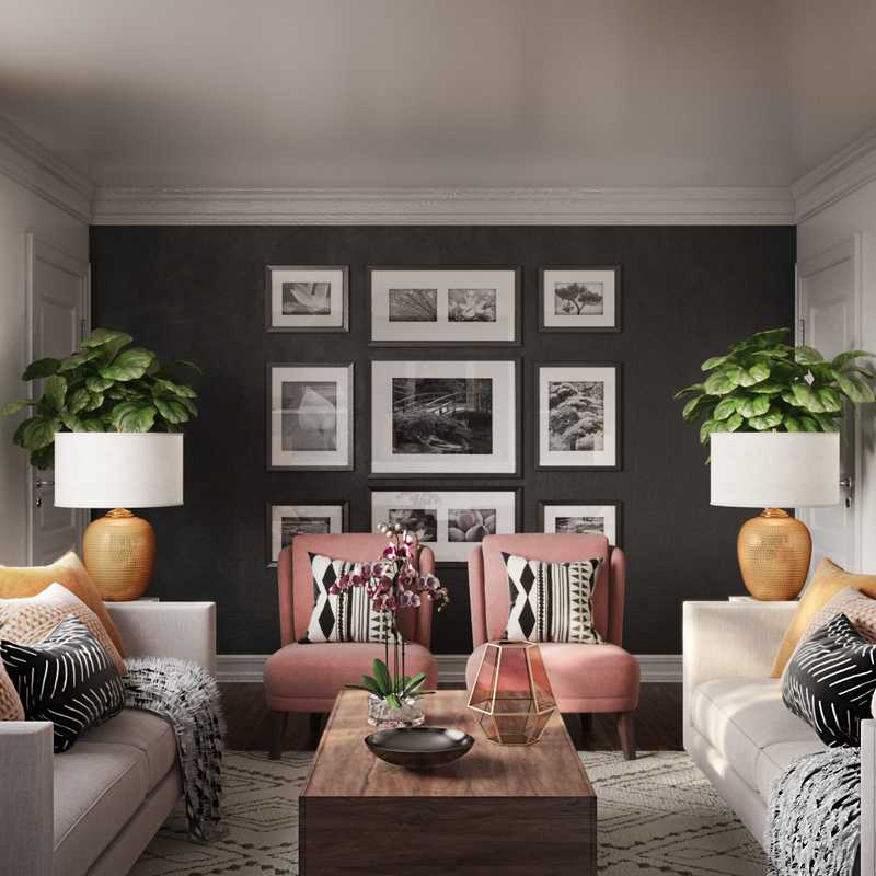Modern, Eclectic Living Room Design by Havenly Interior Designer Karen