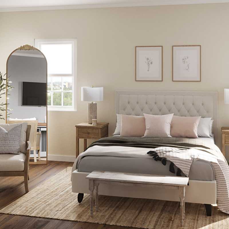 Traditional, Farmhouse Bedroom Design by Havenly Interior Designer Nina