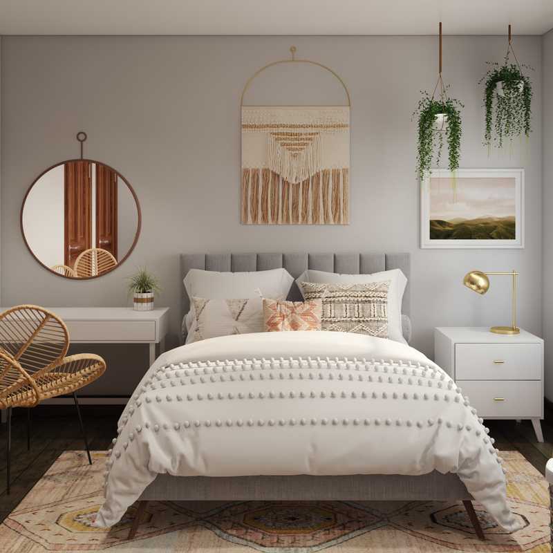 Eclectic, Bohemian, Global Bedroom Design by Havenly Interior Designer Wendy