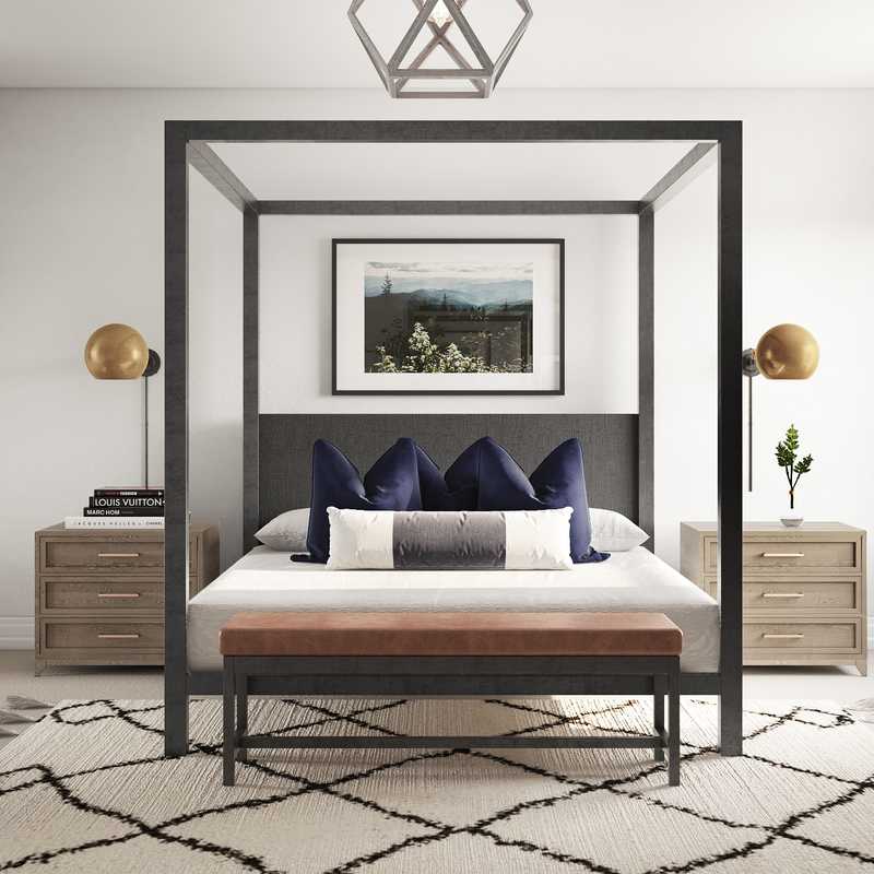 Contemporary, Rustic Bedroom Design by Havenly Interior Designer Libby