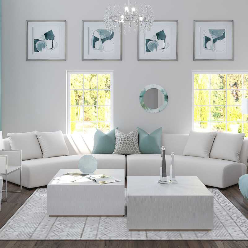 Modern, Classic, Glam Living Room Design by Havenly Interior Designer Paulina