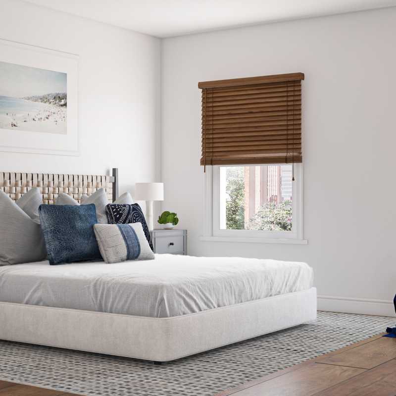 Contemporary, Bohemian, Coastal Bedroom Design by Havenly Interior Designer Lilly