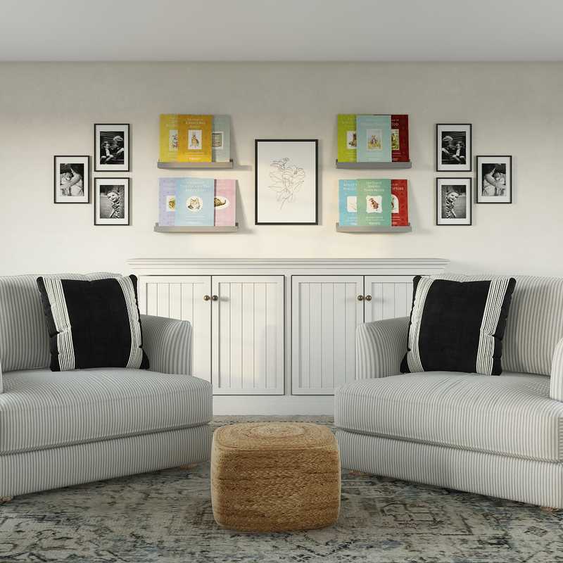 Modern, Industrial, Farmhouse Living Room Design by Havenly Interior Designer Erin