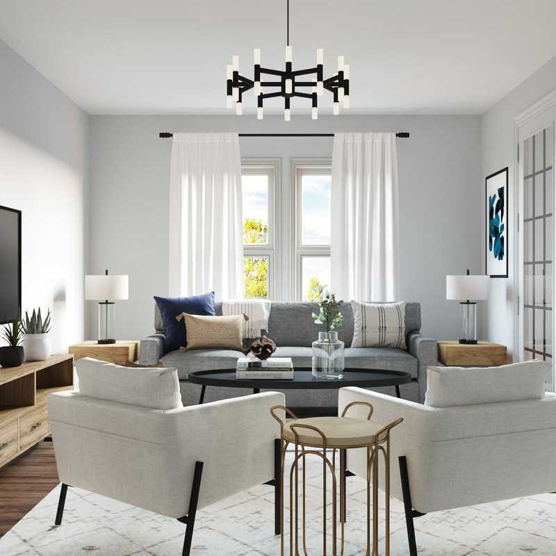 Modern, Coastal Living Room Design by Havenly Interior Designer Hannah