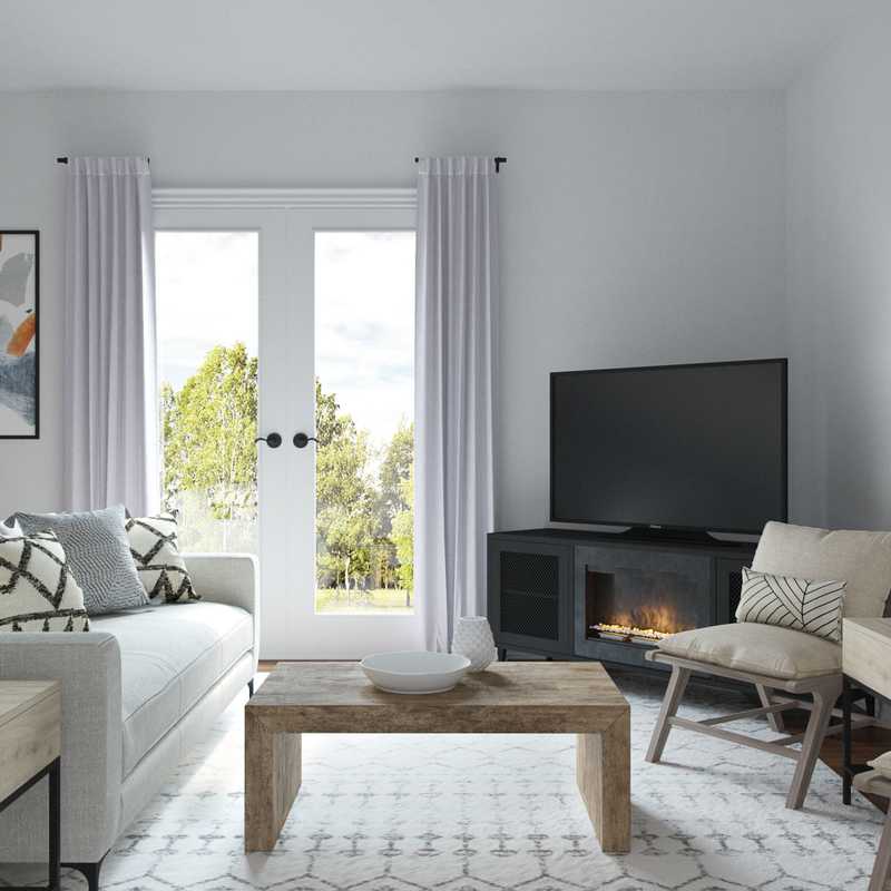 Modern, Transitional, Minimal Living Room Design by Havenly Interior Designer Erin