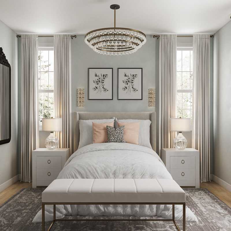 Classic, Glam Bedroom Design by Havenly Interior Designer Legacy