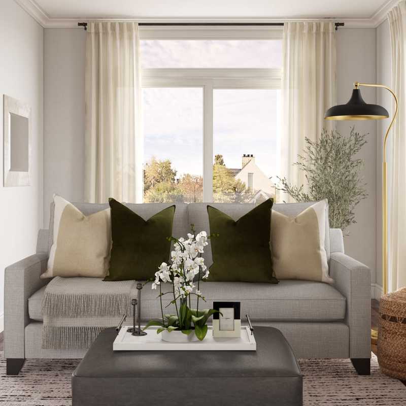 Contemporary, Traditional Living Room Design by Havenly Interior Designer Amy