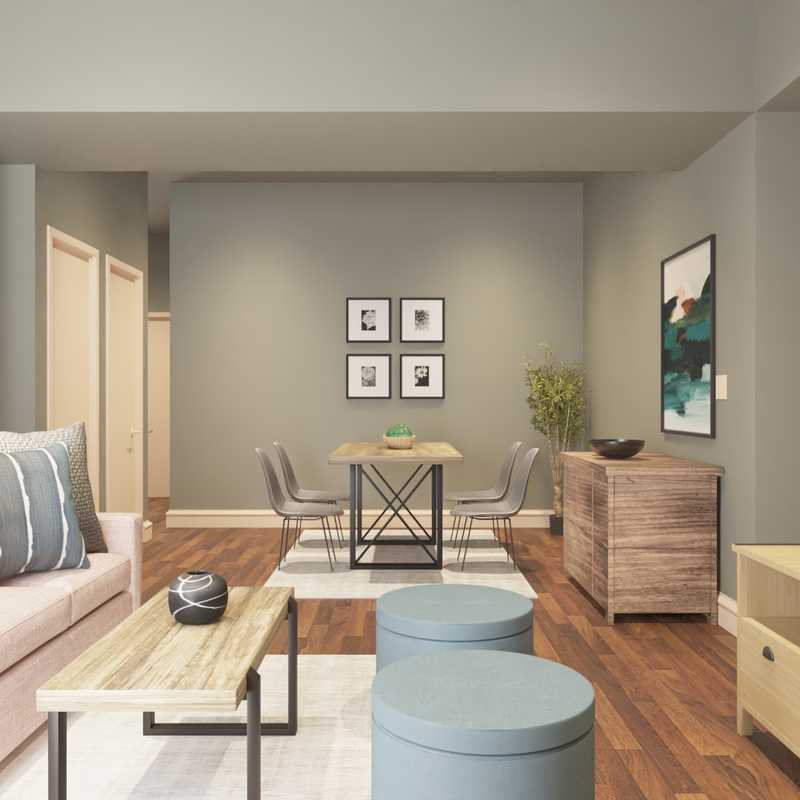 Contemporary Living Room Design by Havenly Interior Designer Natalie