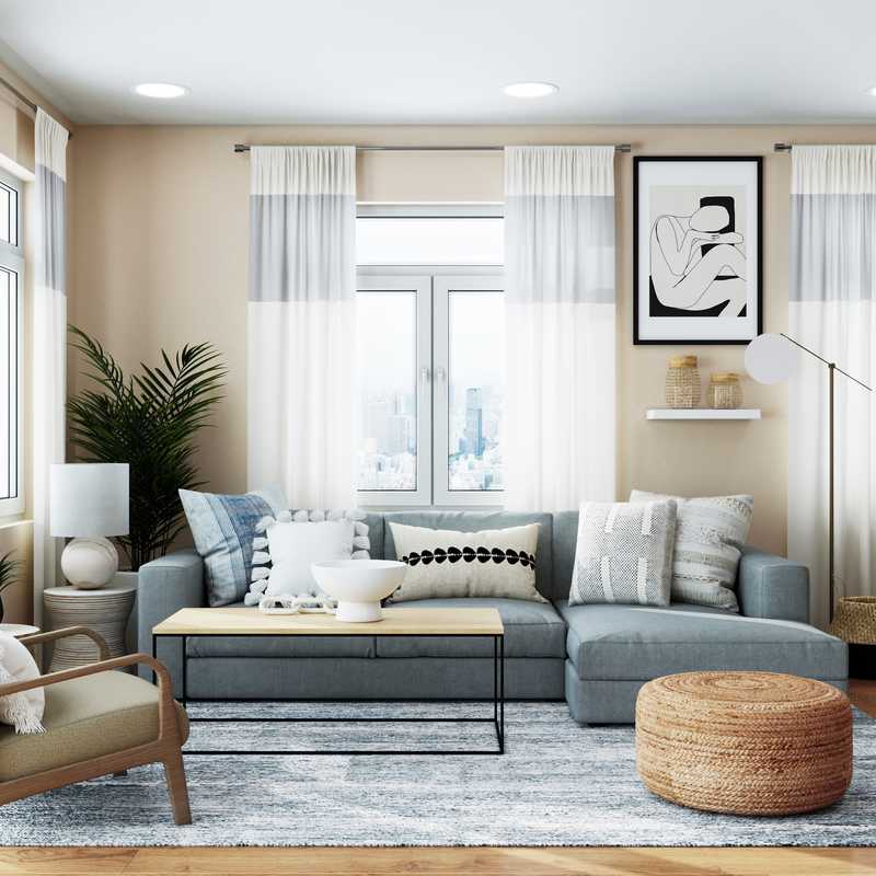 Midcentury Modern Living Room Design by Havenly Interior Designer Dani