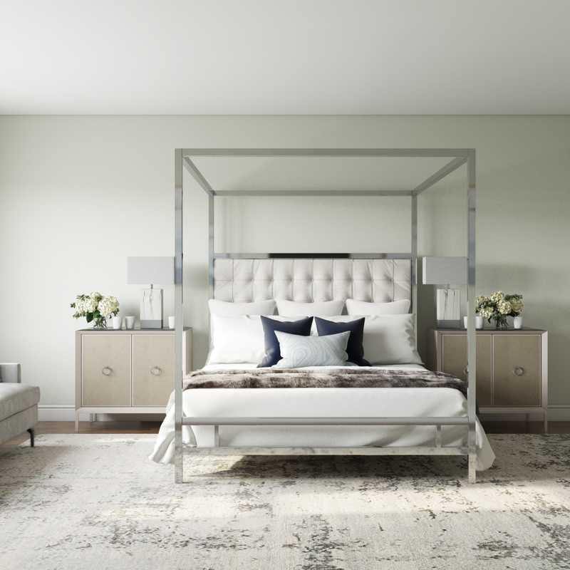 Modern, Coastal, Transitional Bedroom Design by Havenly Interior Designer Lisa