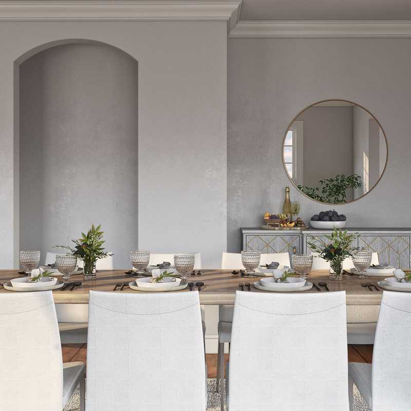 Classic, Bohemian, Coastal Dining Room Design by Havenly Interior Designer Jen