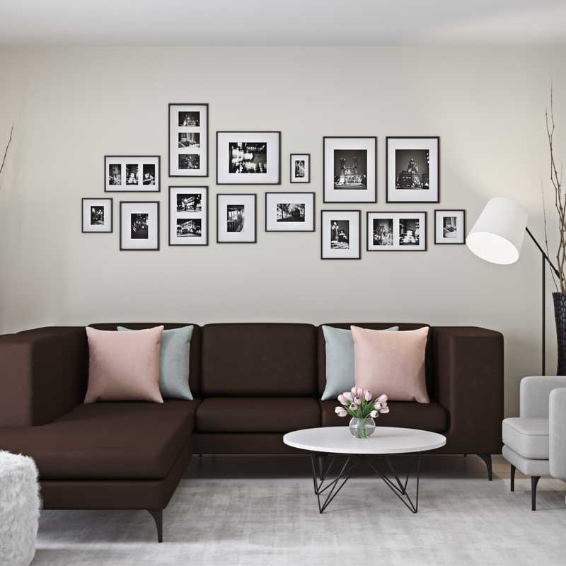 Eclectic Living Room Design by Havenly Interior Designer Julio