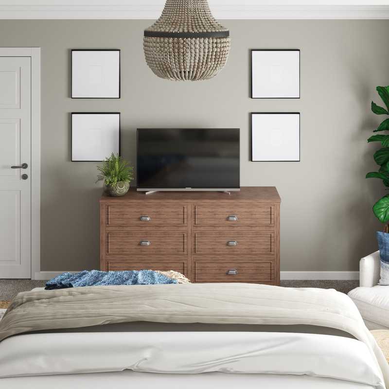 Coastal, Transitional Bedroom Design by Havenly Interior Designer Kaity