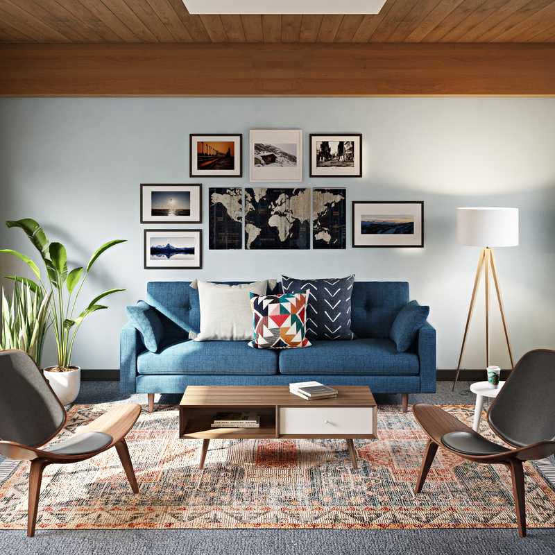 Midcentury Modern, Scandinavian Office Design by Havenly Interior Designer Makenzie