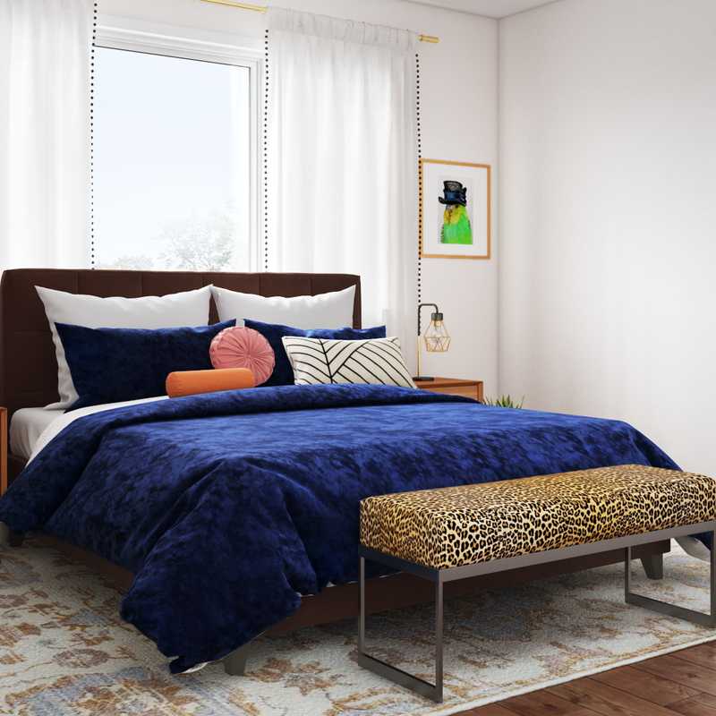 Eclectic, Bohemian Bedroom Design by Havenly Interior Designer Brittny