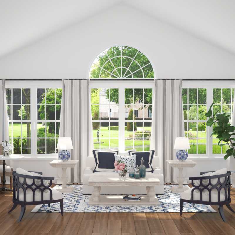 Coastal Living Room Design by Havenly Interior Designer Alissa