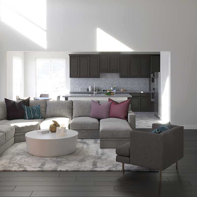 Glam Living Room Design by Havenly Interior Designer Lisa