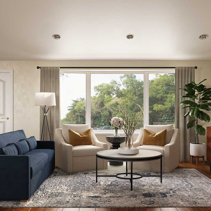 Modern, Glam, Transitional Living Room Design by Havenly Interior Designer Sable