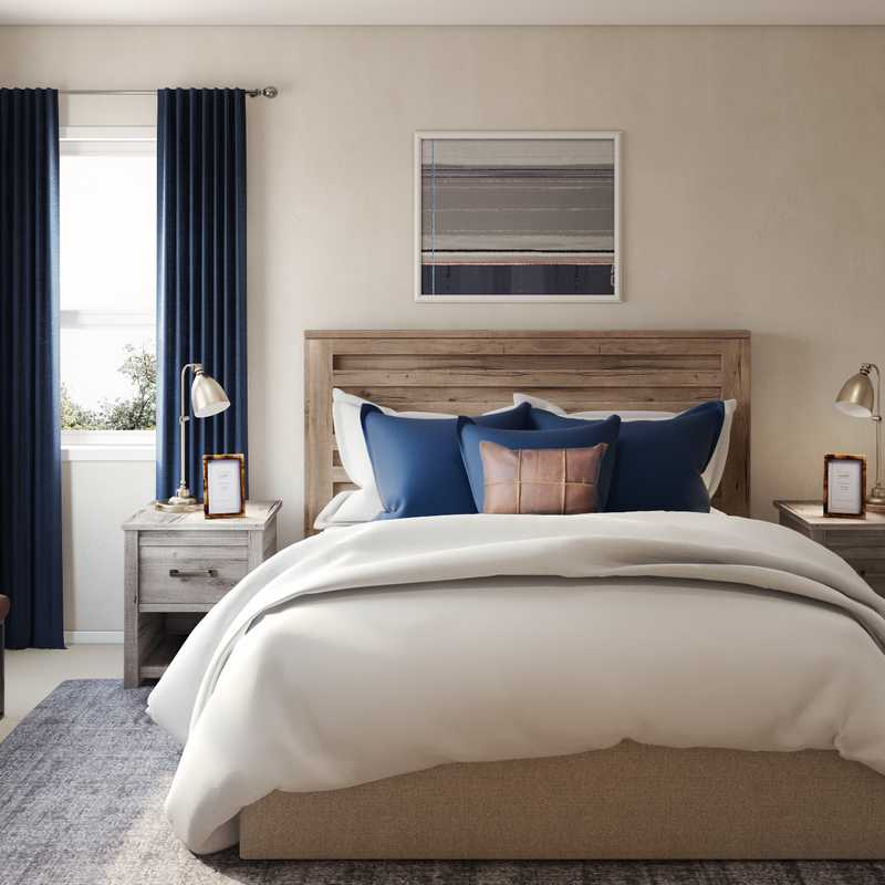 Industrial Bedroom Design by Havenly Interior Designer Shannon
