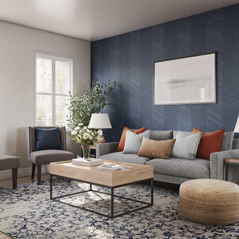 Classic Living Room Design by Havenly Interior Designer Karen