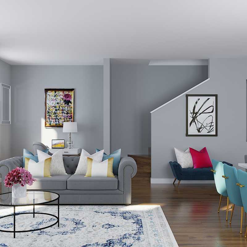 Modern, Glam Living Room Design by Havenly Interior Designer Kristy
